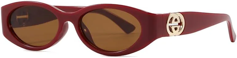 Модные овальные солнцезащитные очки «кошачий глаз» для женщин — оправа с логотипом Double-G, тонированные линзы с защитой от УФ-излучения ENSARJOE, Red/Grey
Модные овальные солнцезащитные очки «кошачий глаз» для женщин — оправа с логотипом Double-G, тонированные линзы с защитой от УФ-излучения ENSARJOE, Red/Grey