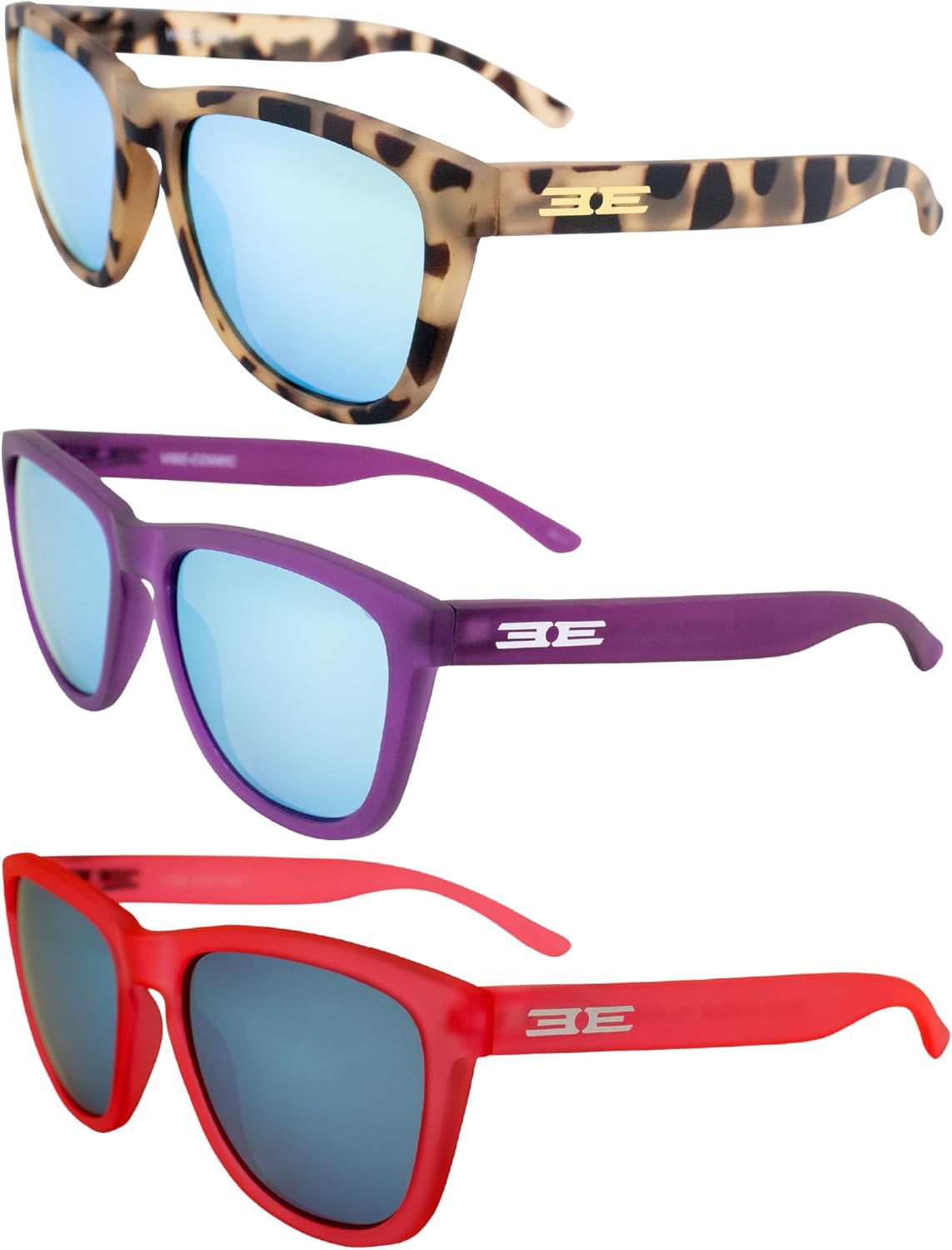 Солнцезащитные очки Epoch Eyewear Vibe с поляризацией, женские и мужские, 3 пары, кремовый цвет Demi с бирюзовыми зеркальными линзами, фиолетово-розовая оправа с синими зеркальными линзами, Cream-teal/Purple-blue/Pink-blue
Солнцезащитные очки Epoch Eyewear Vibe с поляризацией, женские и мужские, 3 пары, кремовый цвет Demi с бирюзовыми зеркальными линзами, фиолетово-розовая оправа с синими зеркальными линзами, Cream-teal/Purple-blue/Pink-blue