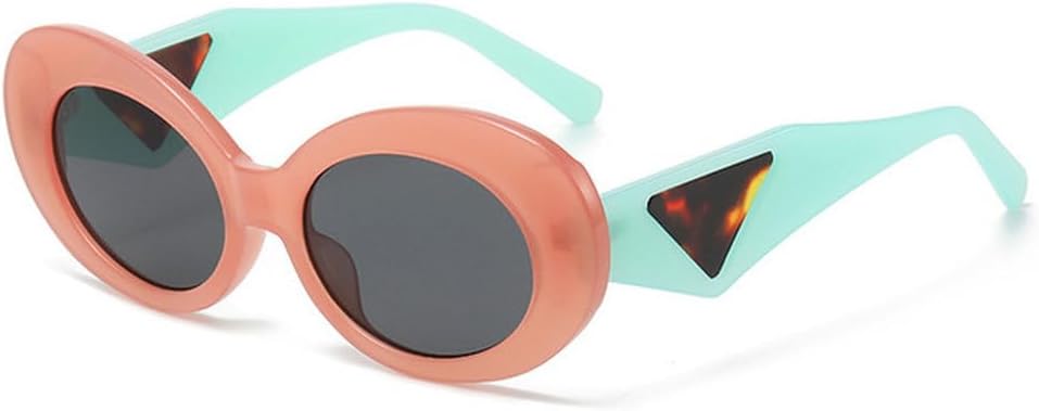 Ретро овальные солнцезащитные очки с контрастными цветами для женщин, модные очки «кошачий глаз» для мужчин, трендовые градиентные очки, защита от ультрафиолета UV400 TVTBBVV, Pink
Ретро овальные солнцезащитные очки с контрастными цветами для женщин, модные очки «кошачий глаз» для мужчин, трендовые градиентные очки, защита от ультрафиолета UV400 TVTBBVV, Pink