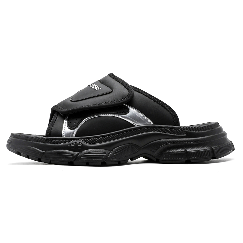 MOMGOG Скользостойкие износостойкие шлепанцы мужские - черные, цвет Black
MOMGOG Скользостойкие износостойкие шлепанцы мужские - черные, цвет Black