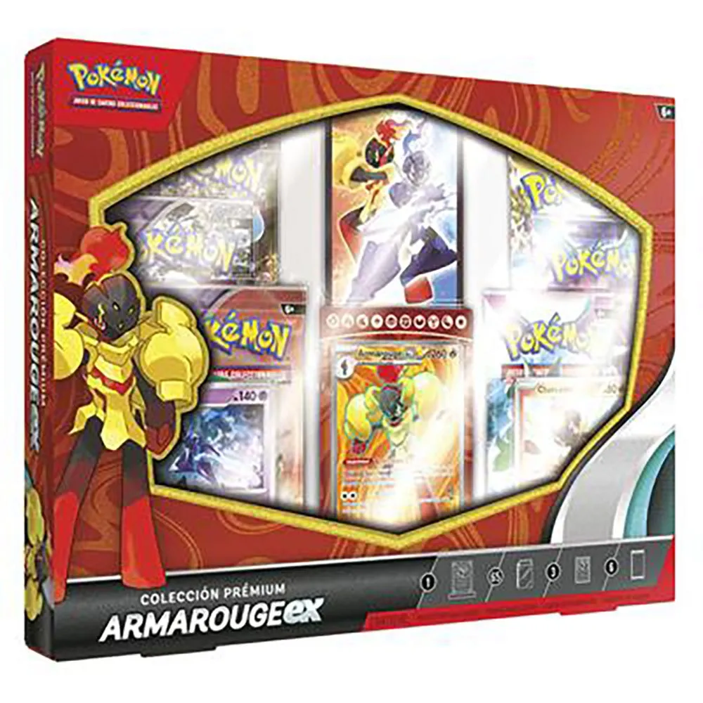 Коллекционные карточки Pokemon Trading Card Game Armarouge EX Premium Collection Trading Card (испанский вариант), мультиколор
Коллекционные карточки Pokemon Trading Card Game Armarouge EX Premium Collection Trading Card (испанский вариант), мультиколор