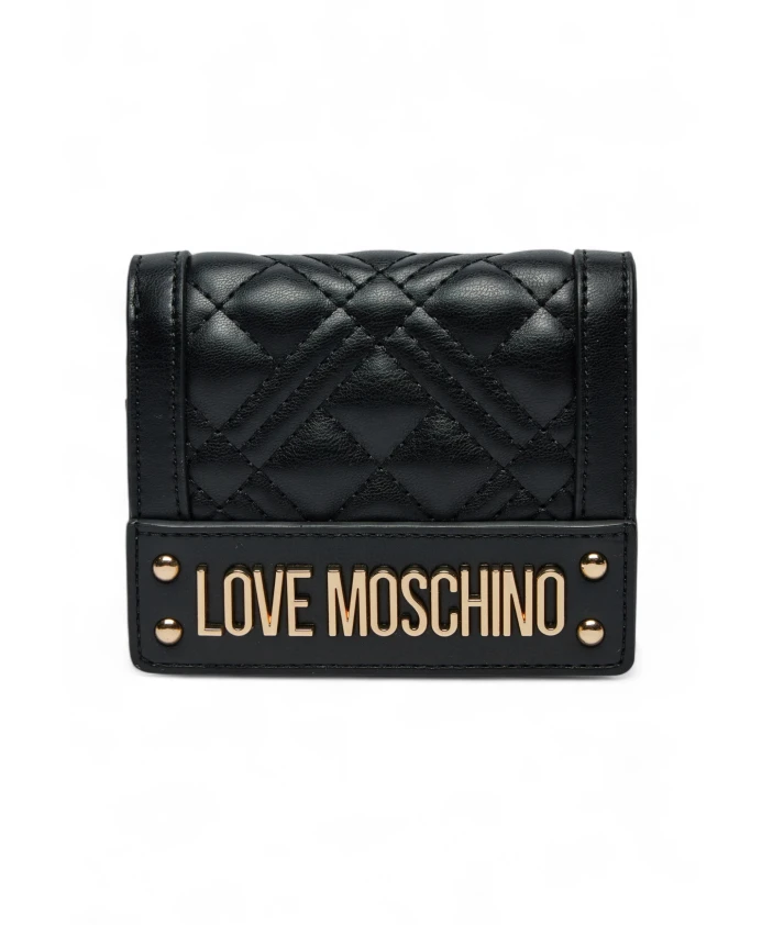 Стеганый кошелек с логотипом Love Moschino, черный
Стеганый кошелек с логотипом Love Moschino, черный