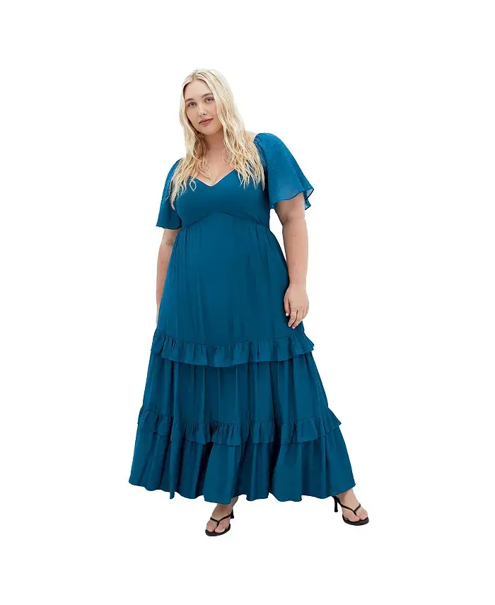 Платье макси Marci больших размеров CITY CHIC, синий
Платье макси Marci больших размеров CITY CHIC, синий