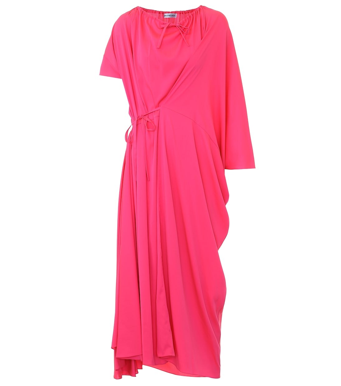 Асимметричное платье миди из крепа Balenciaga, розовый
Асимметричное платье миди из крепа Balenciaga, розовый