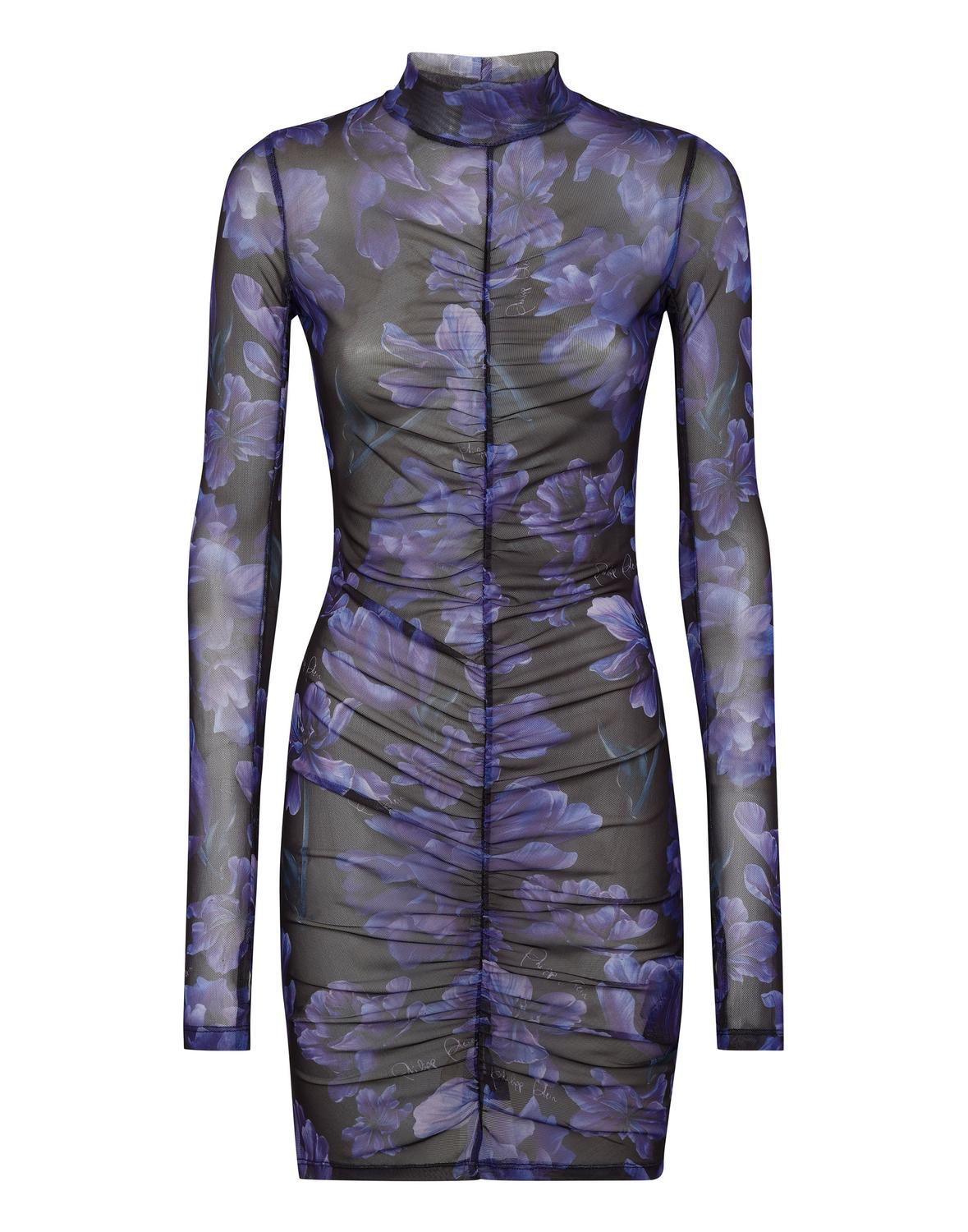 Мини-платье с длинными рукавами и цветами PHILIPP PLEIN, черный
Мини-платье с длинными рукавами и цветами PHILIPP PLEIN, черный