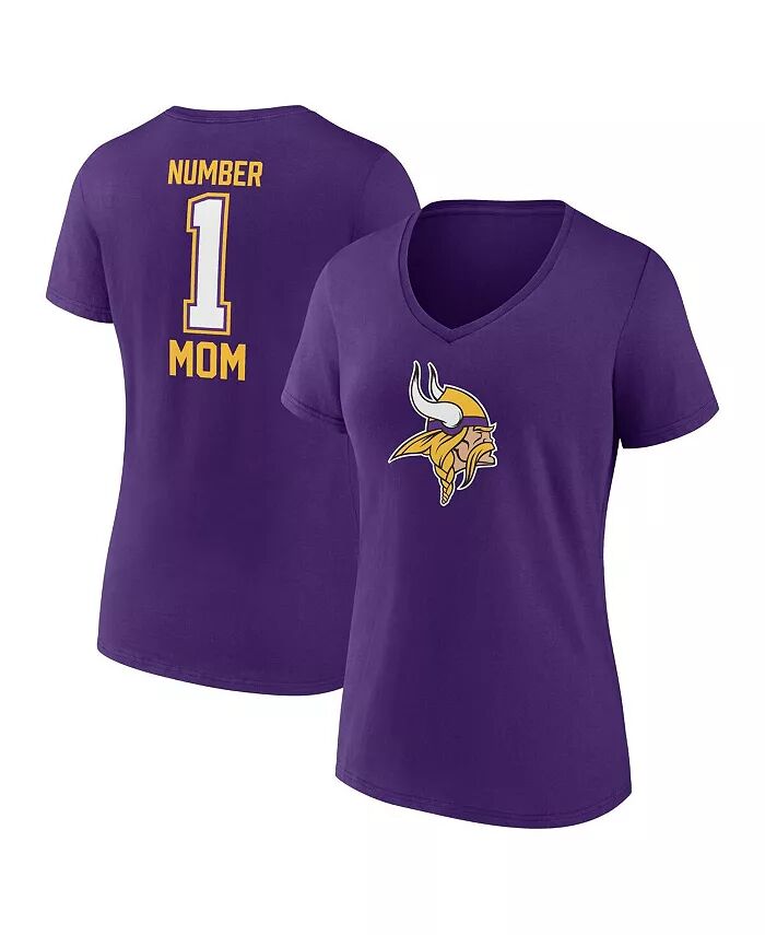 Женская фирменная фиолетовая футболка Minnesota Vikings с V-образным вырезом ко Дню матери Fanatics
Женская фирменная фиолетовая футболка Minnesota Vikings с V-образным вырезом ко Дню матери Fanatics