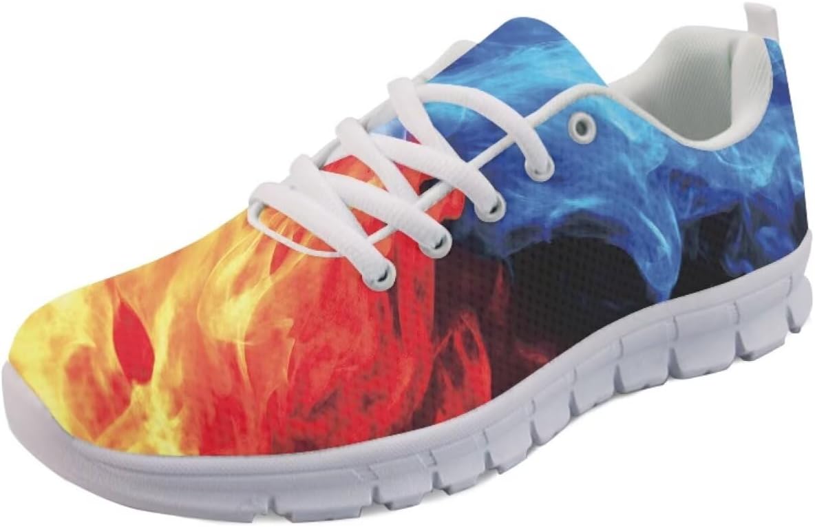 Мужские кроссовки Forchrinse для бега, прогулочные, на шнуровке, повседневные, с нескользящей сетчатой подошвой для мужчин и женщин, Ice Fire Flames
Мужские кроссовки Forchrinse для бега, прогулочные, на шнуровке, повседневные, с нескользящей сетчатой подошвой для мужчин и женщин, Ice Fire Flames