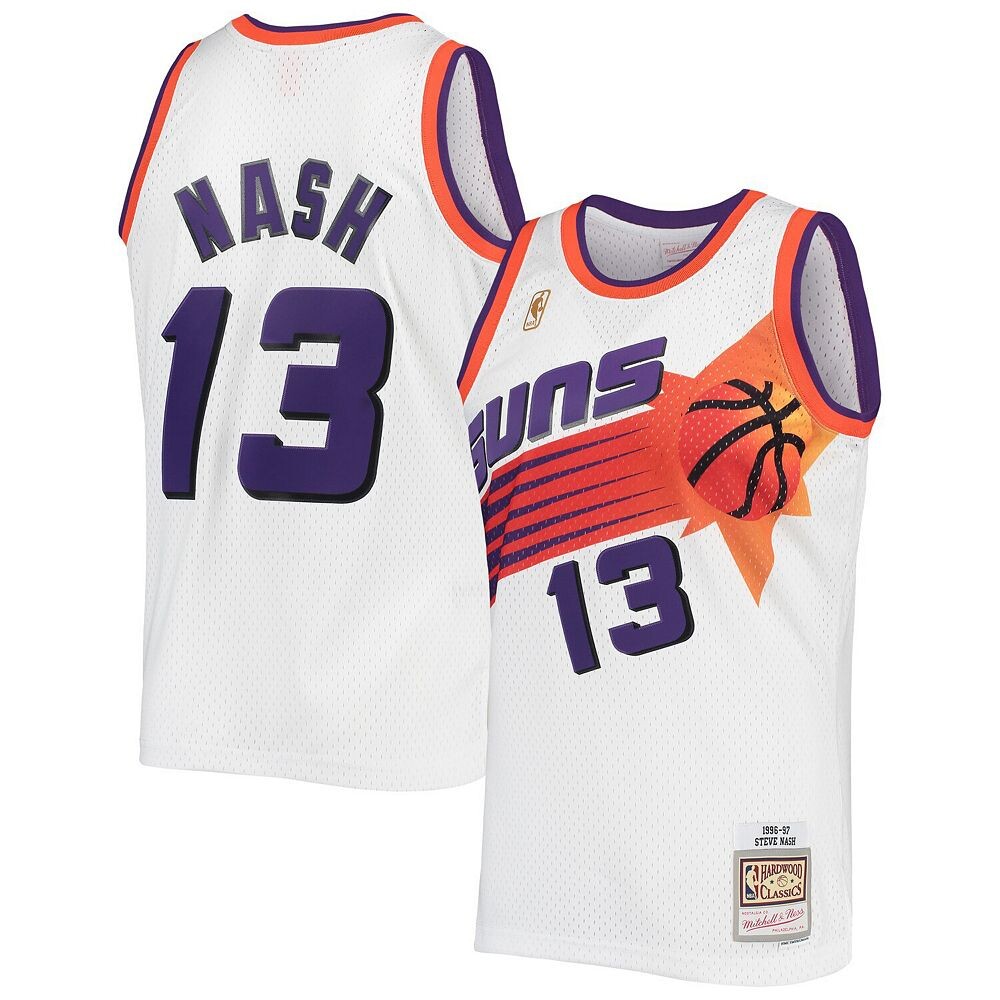 Мужская футболка Mitchell & Ness Steve Nash White Phoenix Suns 1996-1997 годов из аутентичной классики лиственных пород Swingman, цвет Phx White
Мужская футболка Mitchell & Ness Steve Nash White Phoenix Suns 1996-1997 годов из аутентичной классики лиственных пород Swingman, цвет Phx White