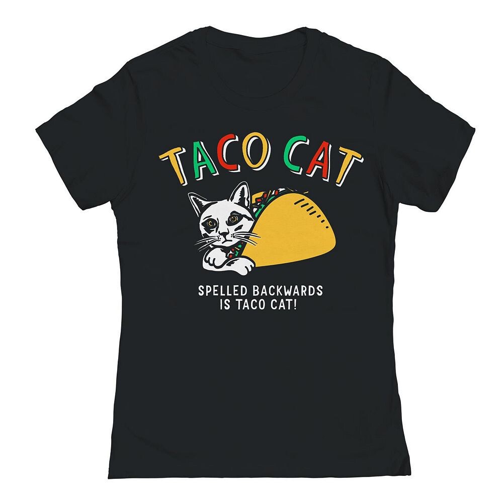 Футболка с рисунком Taco Cat для юниоров, черный
Футболка с рисунком Taco Cat для юниоров, черный