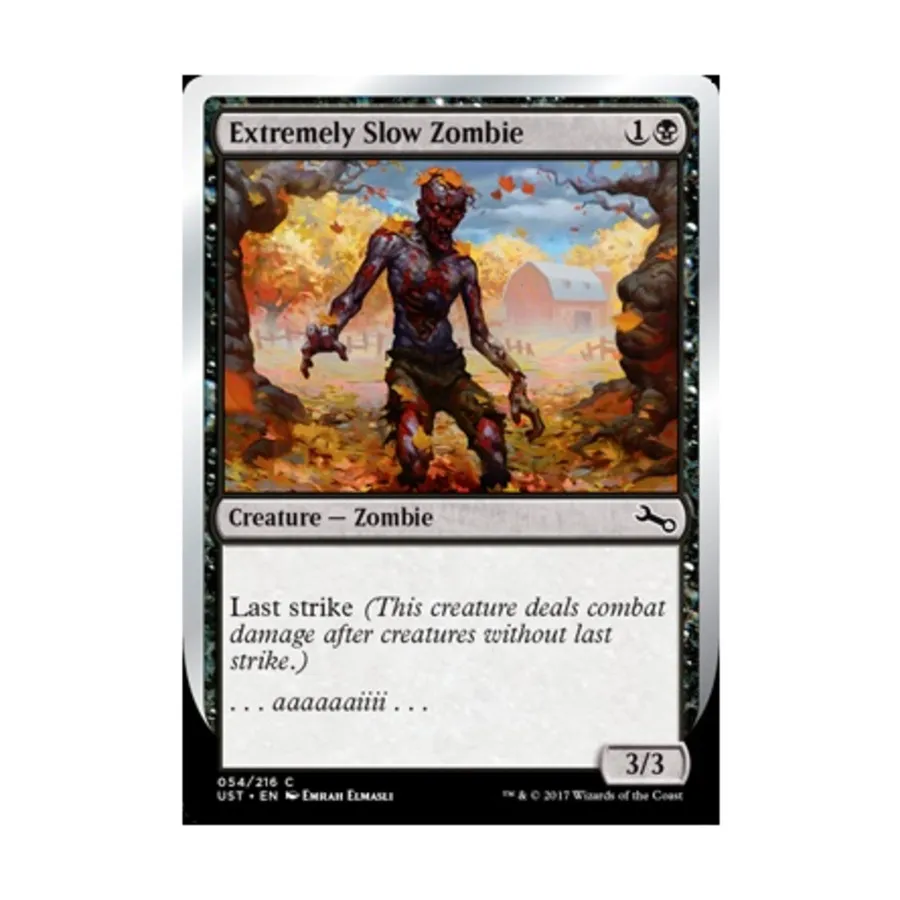 CCG Чрезвычайно медленный зомби - Падение (С), MTG - Unstable
CCG Чрезвычайно медленный зомби - Падение (С), MTG - Unstable