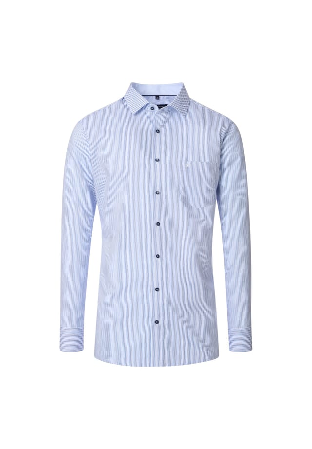 Деловая рубашка в полоску современный крой Casamoda, синий
Деловая рубашка в полоску современный крой Casamoda, синий