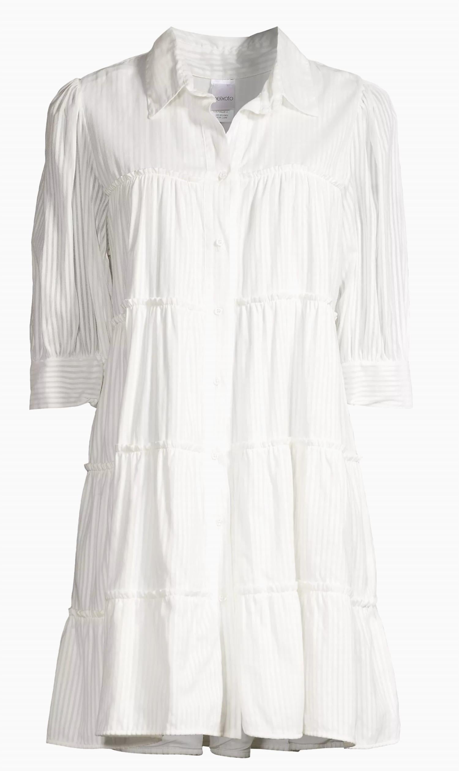 Мини-платье Lola в полоску Ferra белого цвета Peixoto
Мини-платье Lola в полоску Ferra белого цвета Peixoto