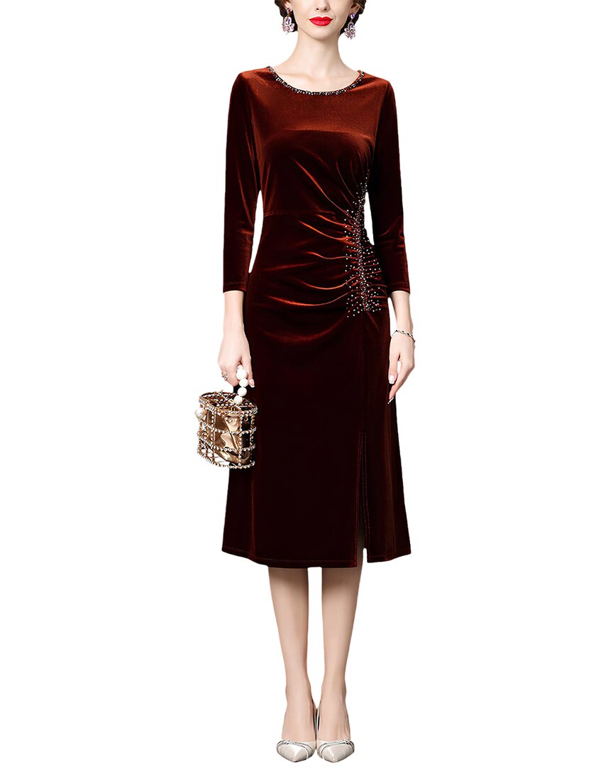 Платье миди Anette с рукавами 3/4, темно-коричневый
Платье миди Anette с рукавами 3/4, темно-коричневый