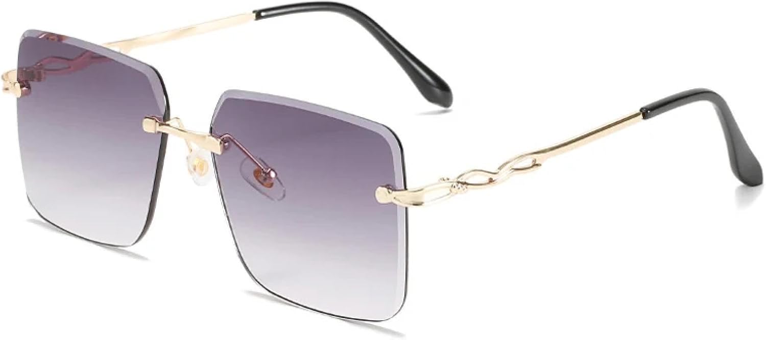 Модные безободковые металлические солнцезащитные очки для женщин и мужчин, винтажные трендовые очки для путешествий, уличной фотографии, солнцезащитные очки с защитой от УФ-излучения UV400 TKKTLLT, Gold Gradient Gray
Модные безободковые металлические солнцезащитные очки для женщин и мужчин, винтажные трендовые очки для путешествий, уличной фотографии, солнцезащитные очки с защитой от УФ-излучения UV400 TKKTLLT, Gold Gradient Gray