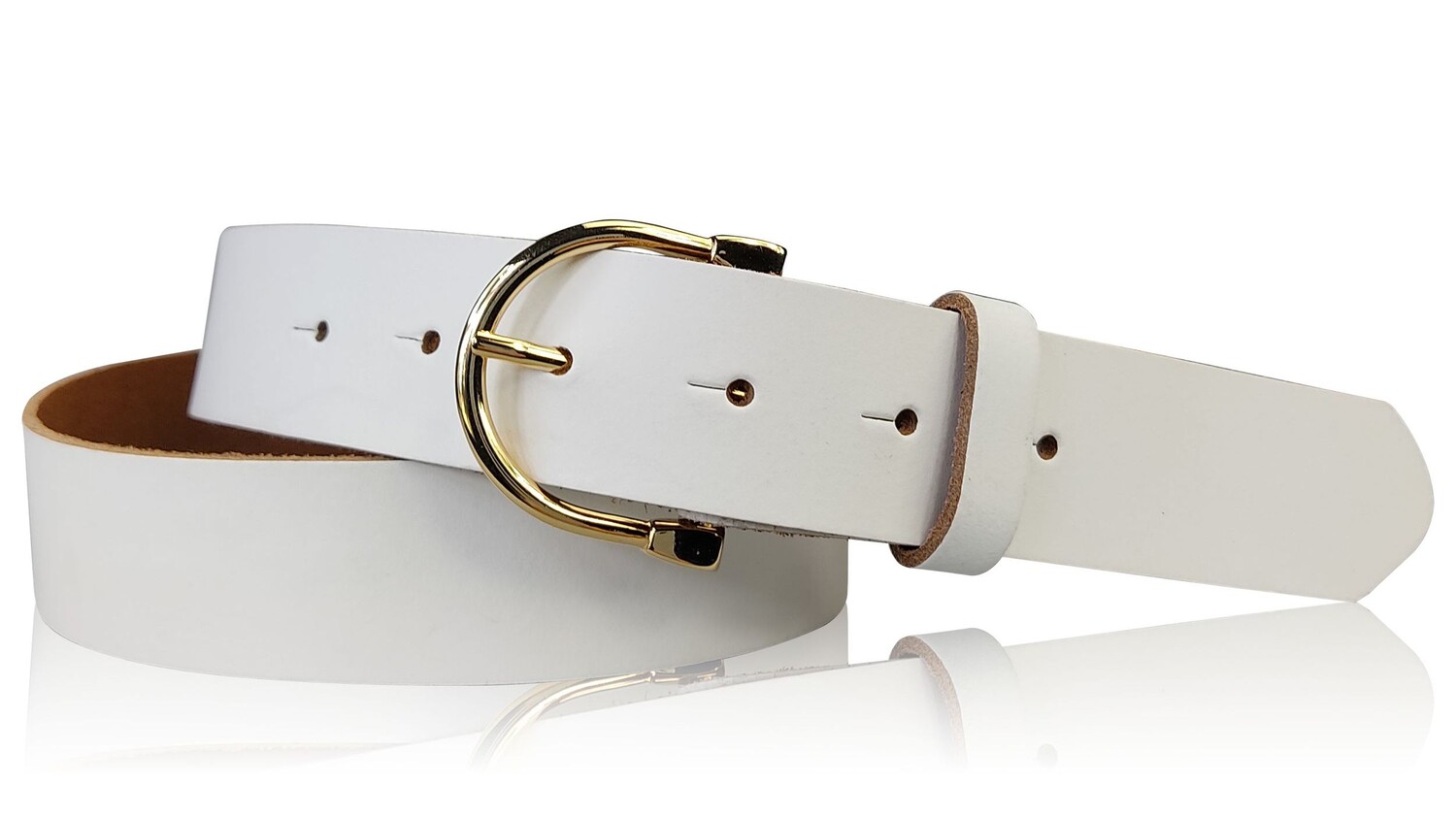 Кожаный ремень FRONHOFER, белый
Кожаный ремень FRONHOFER, белый
