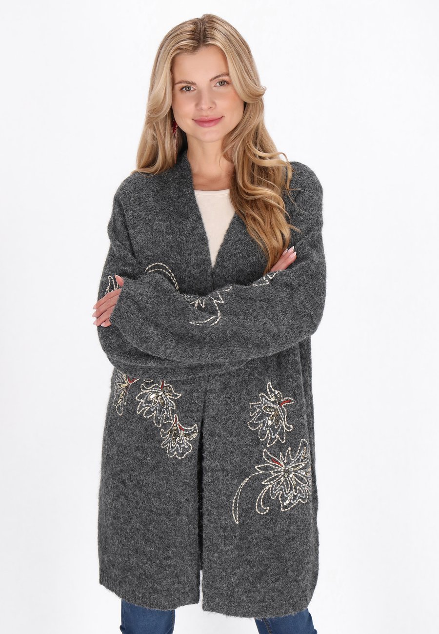 Кардиган usha Cardigan, Dark Grey Melange/Dark Grey
Кардиган usha Cardigan, Dark Grey Melange/Dark Grey