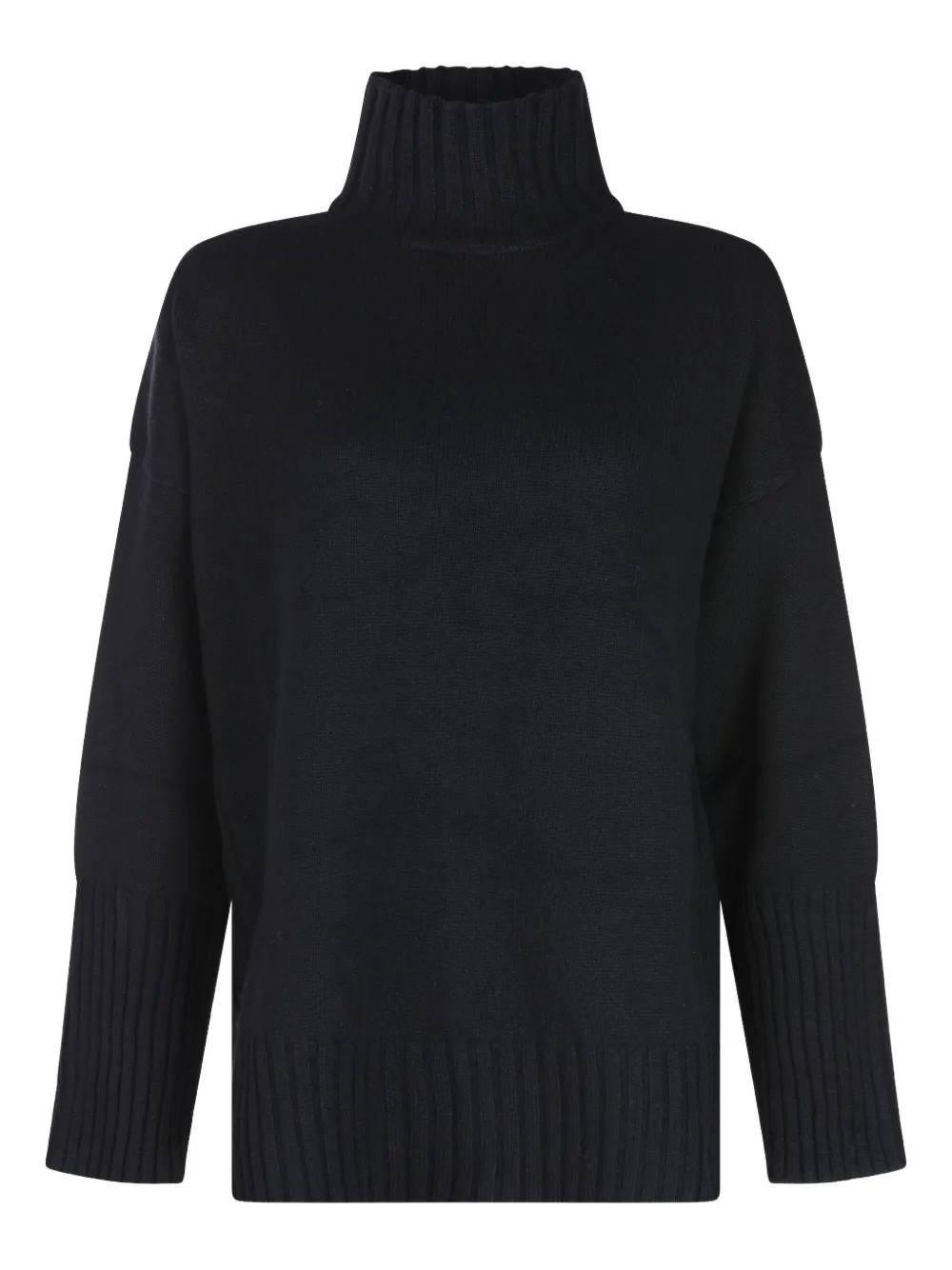 Свитер в рубчик с высоким воротником Antonelli, черный
Свитер в рубчик с высоким воротником Antonelli, черный