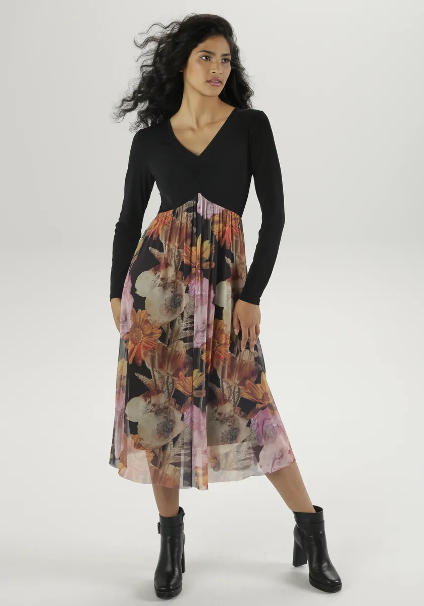 Платье миди Aniston SELECTED с рюшами на V-образном вырезе – НОВАЯ КОЛЛЕКЦИЯ, оранжевый
Платье миди Aniston SELECTED с рюшами на V-образном вырезе – НОВАЯ КОЛЛЕКЦИЯ, оранжевый