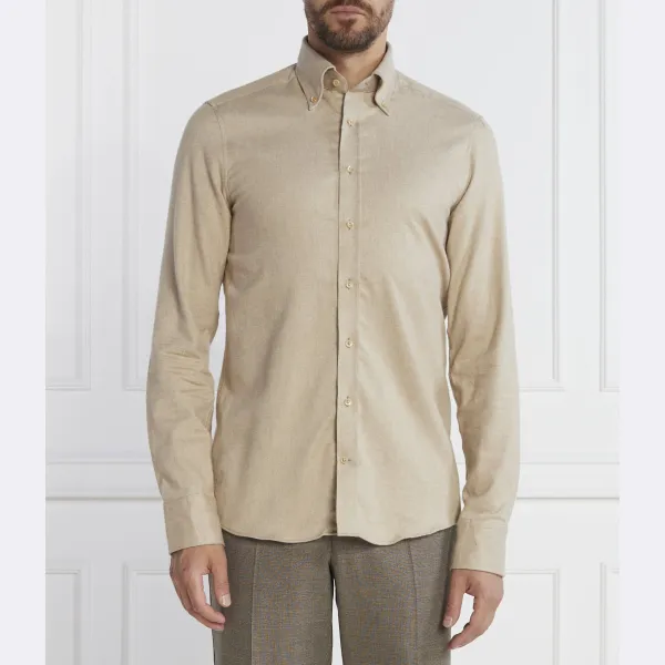 Рубашка узкого кроя Stenströms, бежевый
Рубашка узкого кроя Stenströms, бежевый