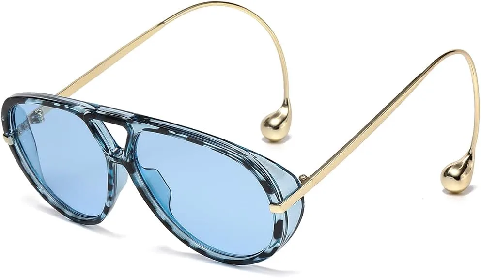 Солнцезащитные очки Long Keeper Retro Oversized Pilot Sunglasses Women Trendy 70s Pilot Shield Big Frame Double Bridge Vintage Shades UV400, Leopard Blue
Солнцезащитные очки Long Keeper Retro Oversized Pilot Sunglasses Women Trendy 70s Pilot Shield Big Frame Double Bridge Vintage Shades UV400, Leopard Blue