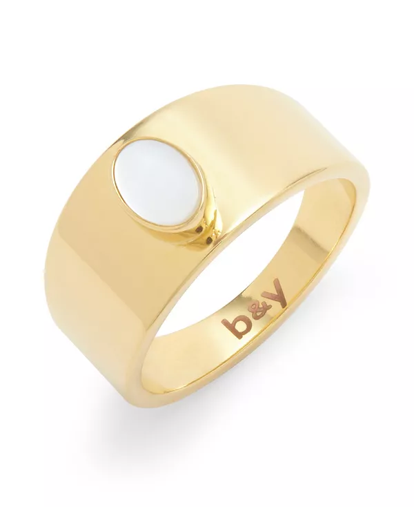 Кольцо Riley с перламутром, покрытое 14-каратным золотом Brook & York, gold-plated
Кольцо Riley с перламутром, покрытое 14-каратным золотом Brook & York, gold-plated