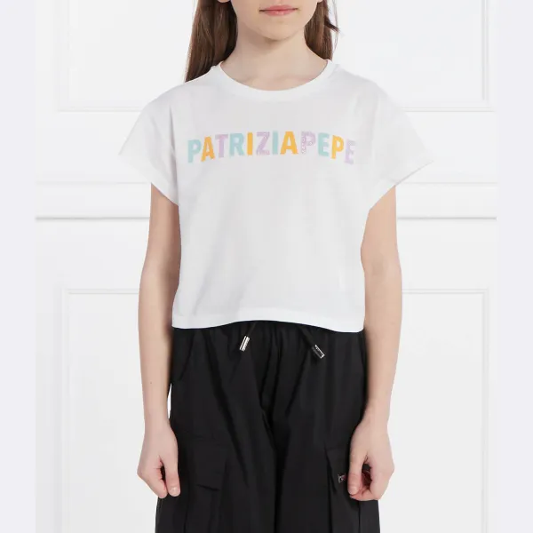 Укороченная трикотажная футболка Patrizia Pepe, белый
Укороченная трикотажная футболка Patrizia Pepe, белый