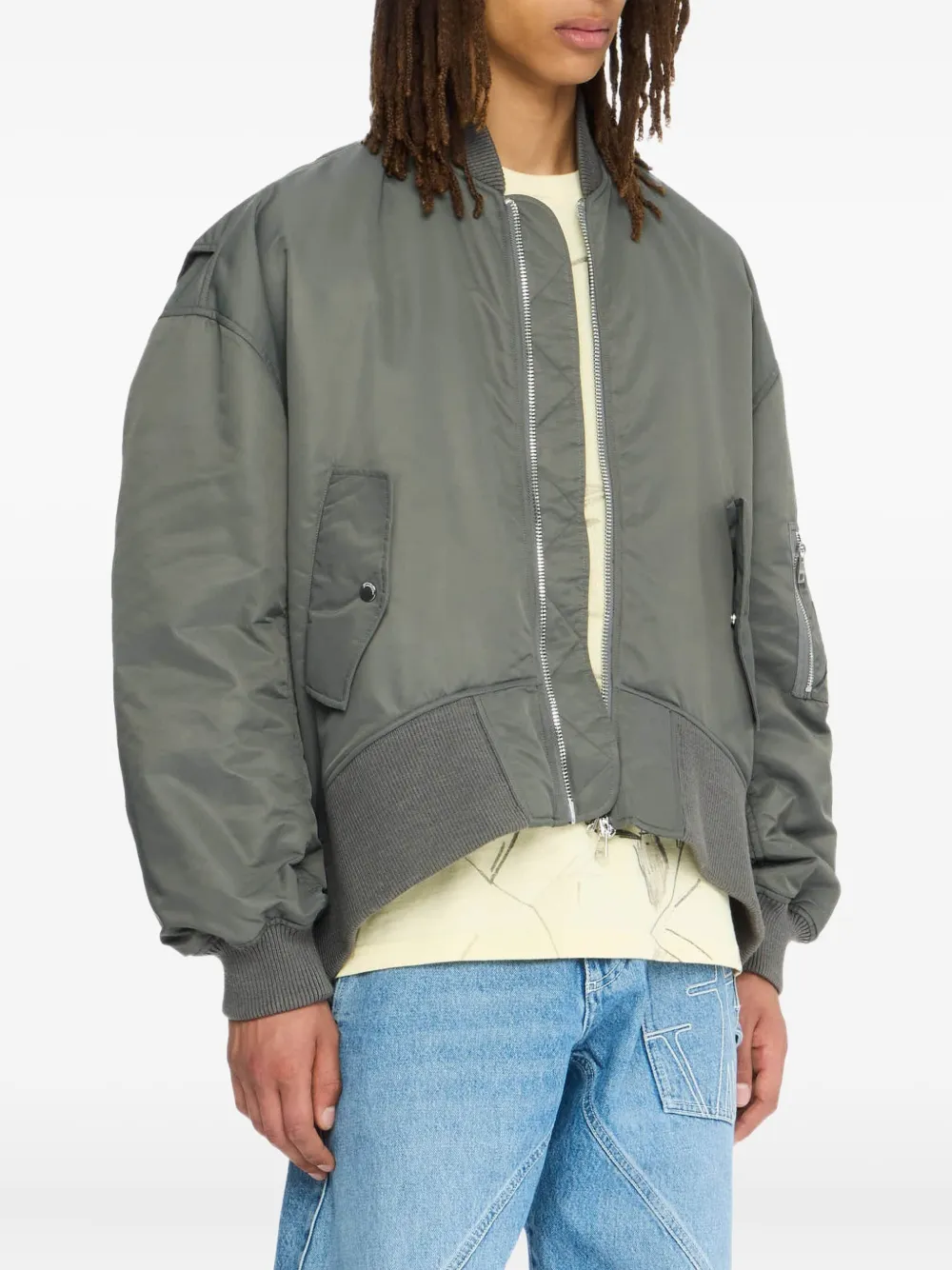 Бомбер на молнии JW ANDERSON, серый
Бомбер на молнии JW ANDERSON, серый