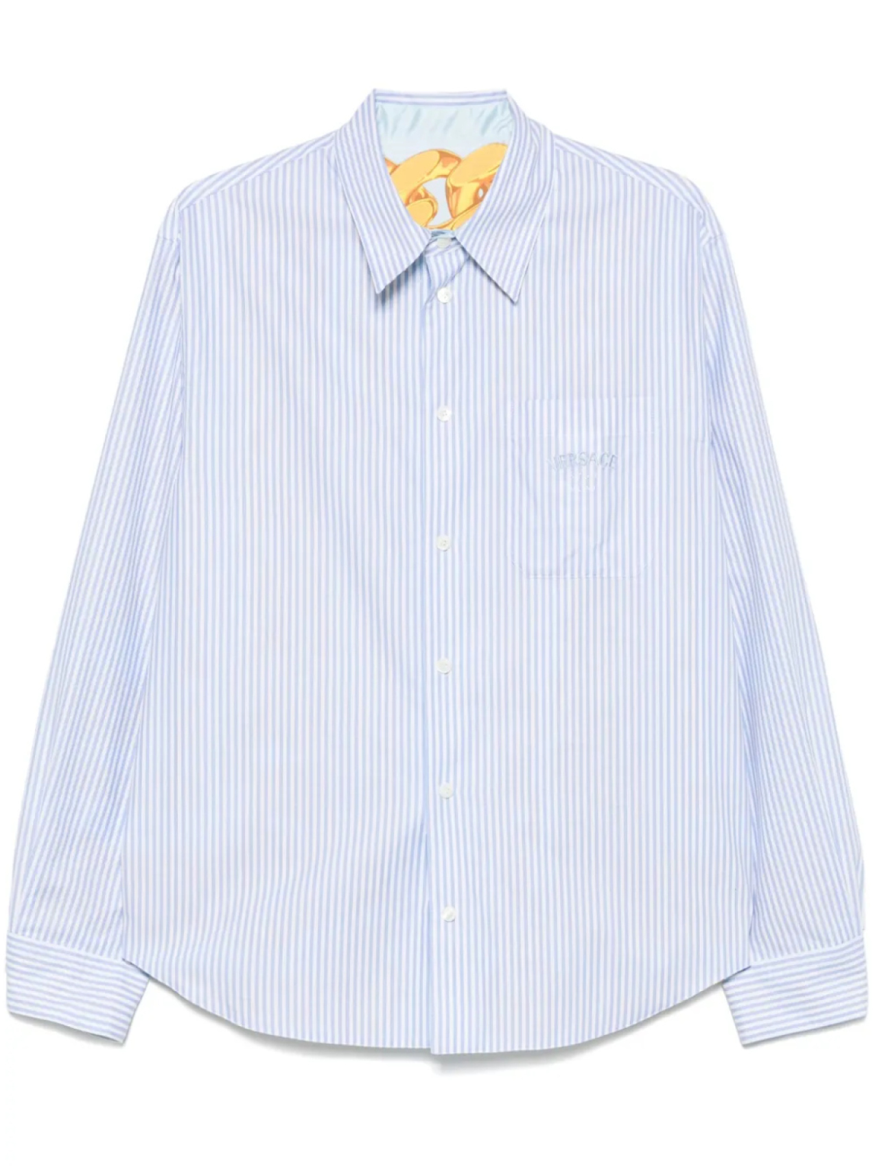 Полосатая рубашка Versace, синий
Полосатая рубашка Versace, синий