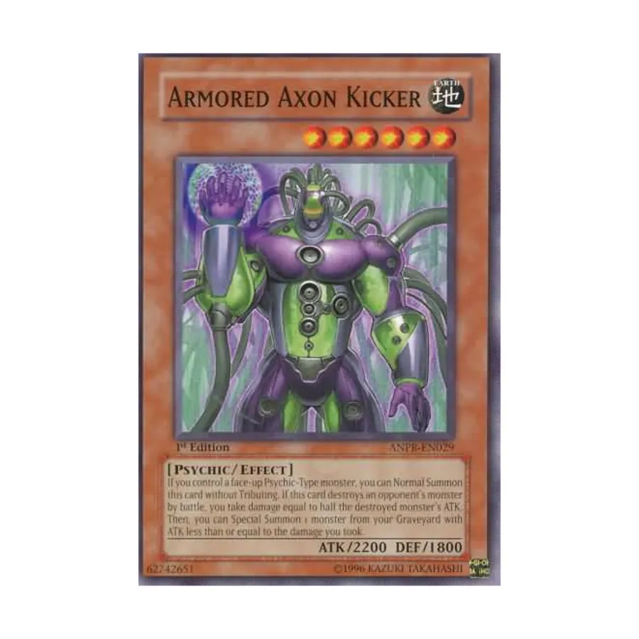 CCG Бронированный аксон-кикер (обычный), Yu-Gi-Oh - Ancient Prophecy - Singles
CCG Бронированный аксон-кикер (обычный), Yu-Gi-Oh - Ancient Prophecy - Singles