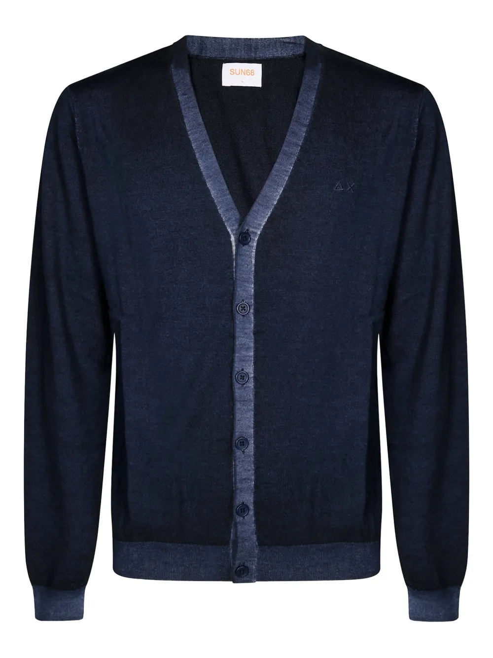 Кардиган на пуговицах Sun68, синий
Кардиган на пуговицах Sun68, синий