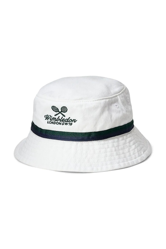 Детская хлопковая шляпа Wimbledon Collection Polo Ralph Lauren, белый 
Детская хлопковая шляпа Wimbledon Collection Polo Ralph Lauren, белый