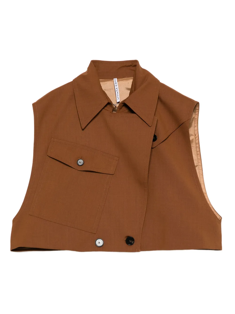 Жилет с карманами Liviana Conti, коричневый
Жилет с карманами Liviana Conti, коричневый