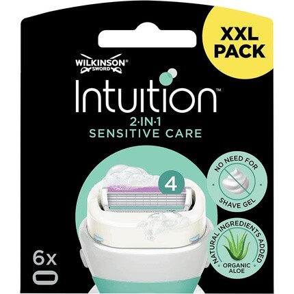Женская бритва Intuition Sensitive Care, 6 лезвий, Wilkinson Sword
Женская бритва Intuition Sensitive Care, 6 лезвий, Wilkinson Sword