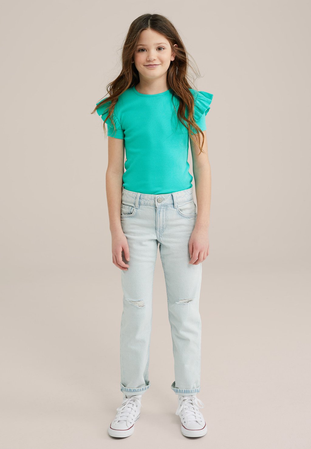 Базовая футболка WE Fashion, бирюзовый
Базовая футболка WE Fashion, бирюзовый