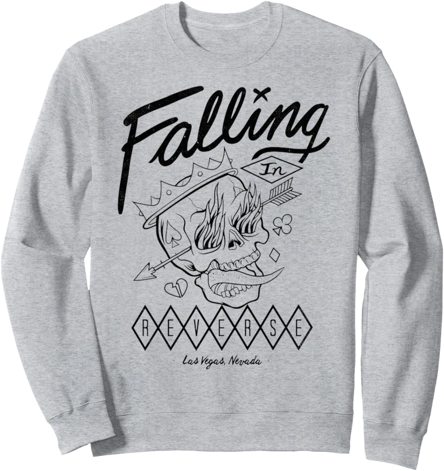 Толстовка с изображением огненного черепа Falling In Reverse, серый
Толстовка с изображением огненного черепа Falling In Reverse, серый