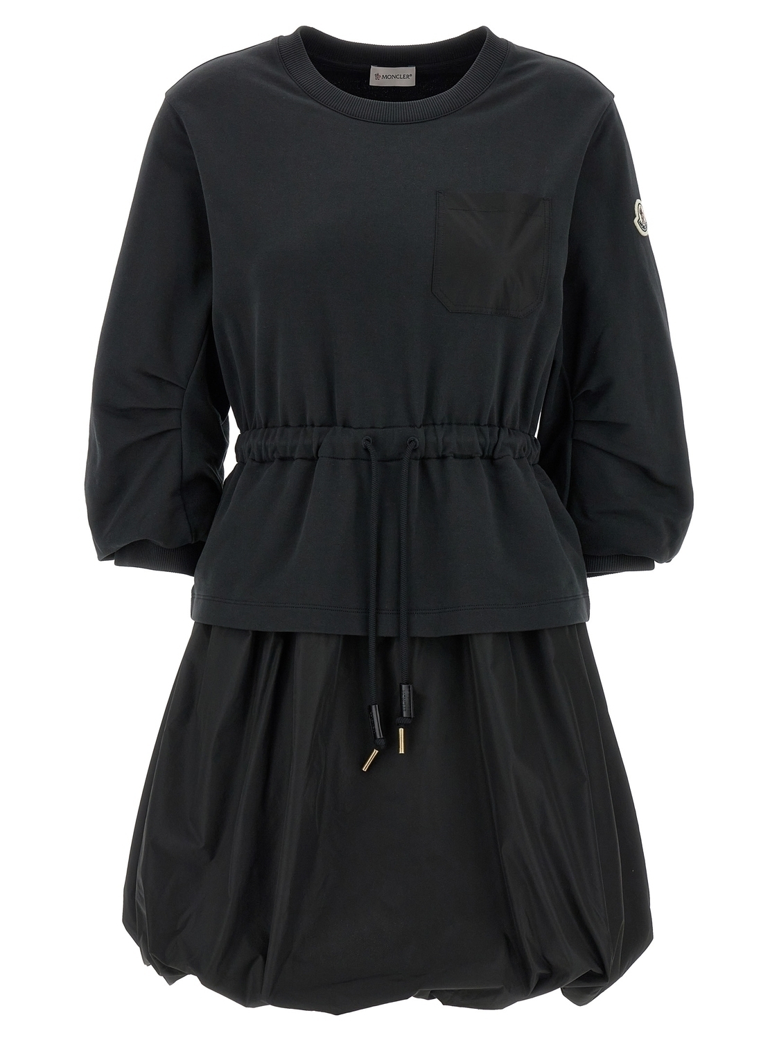 Платье из двух материалов MONCLER, черный
Платье из двух материалов MONCLER, черный