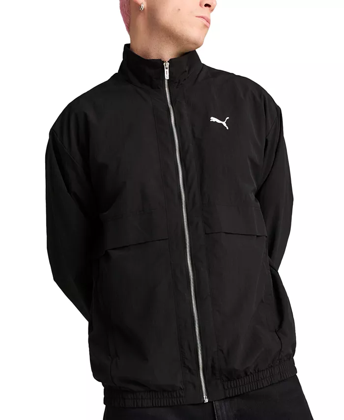 Мужская ветровка Regular-Fit на молнии Puma, черный 
Мужская ветровка Regular-Fit на молнии Puma, черный