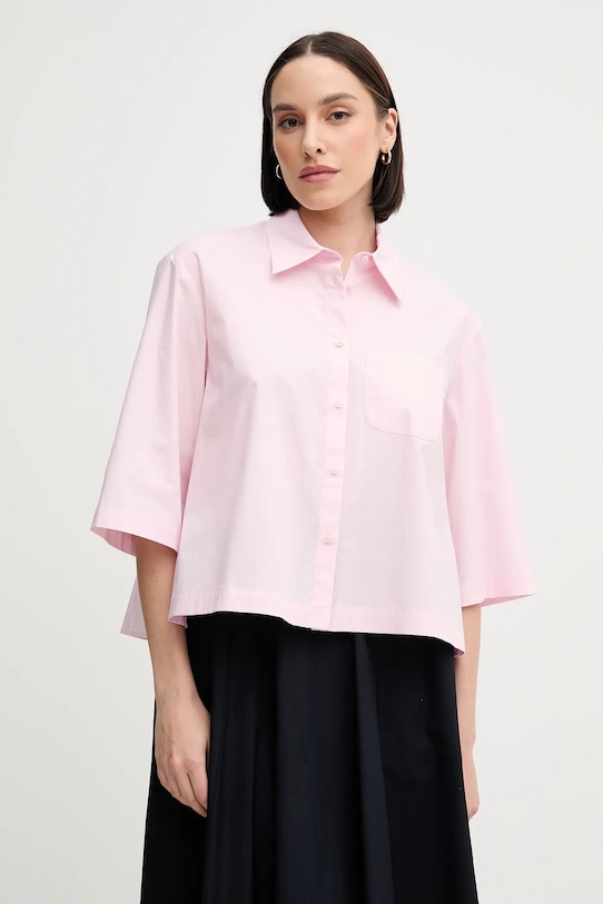 Хлопковая рубашка Sisley, розовый
Хлопковая рубашка Sisley, розовый