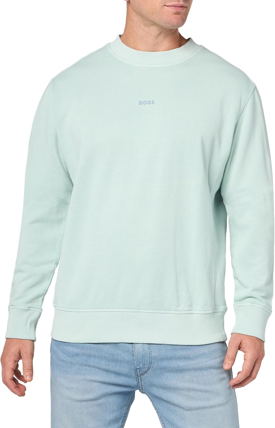 BOSS мужской свитшот с центральным логотипом, Harbour Blue
BOSS мужской свитшот с центральным логотипом, Harbour Blue
