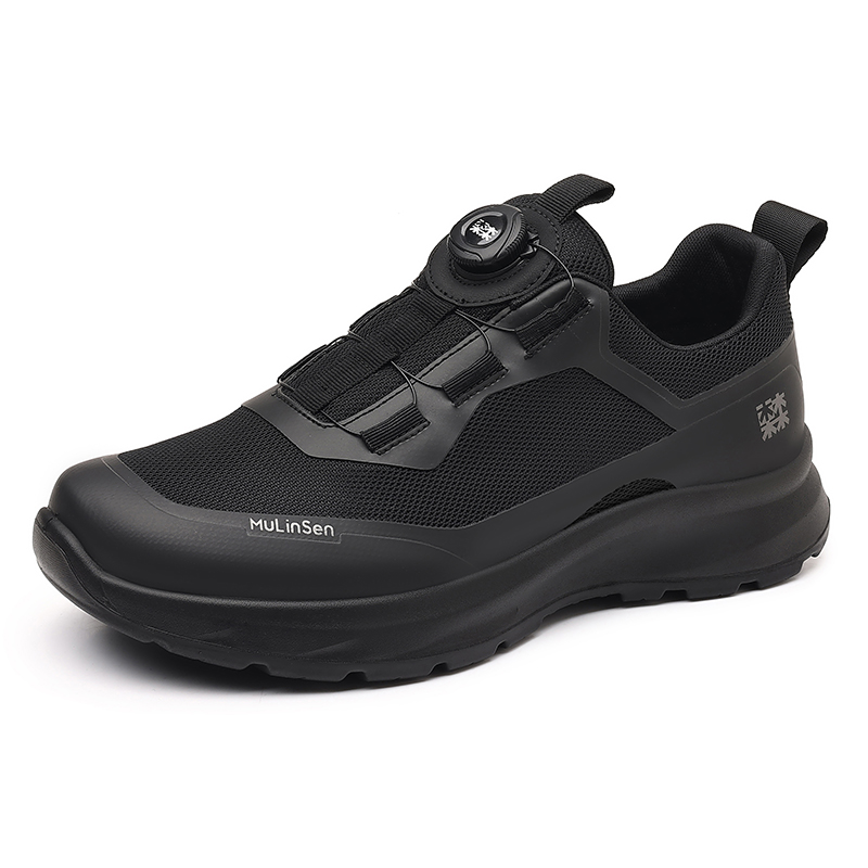 Mulinsen Низкие повседневные туфли с амортизацией и противоскользящим покрытием, черные, мужские
Mulinsen Низкие повседневные туфли с амортизацией и противоскользящим покрытием, черные, мужские