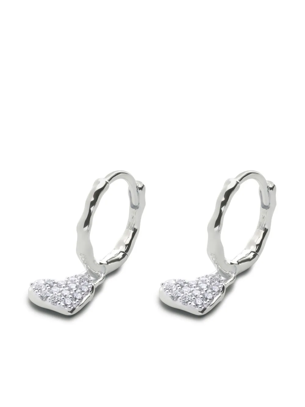 Серьги-хагги Diamond Heart Monica Vinader, серебяный
Серьги-хагги Diamond Heart Monica Vinader, серебяный