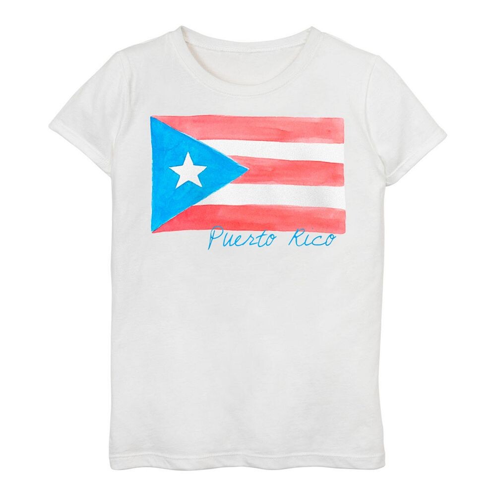Футболка с флагом Пуэрто-Рико для девочек 7–16 лет с акварельной росписью Licensed Character, белый
Футболка с флагом Пуэрто-Рико для девочек 7–16 лет с акварельной росписью Licensed Character, белый