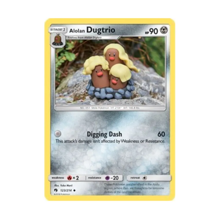 CCG Алолан Дугтрио (Ю) #123, Pokemon - SM - Lost Thunder - Singles
CCG Алолан Дугтрио (Ю) #123, Pokemon - SM - Lost Thunder - Singles