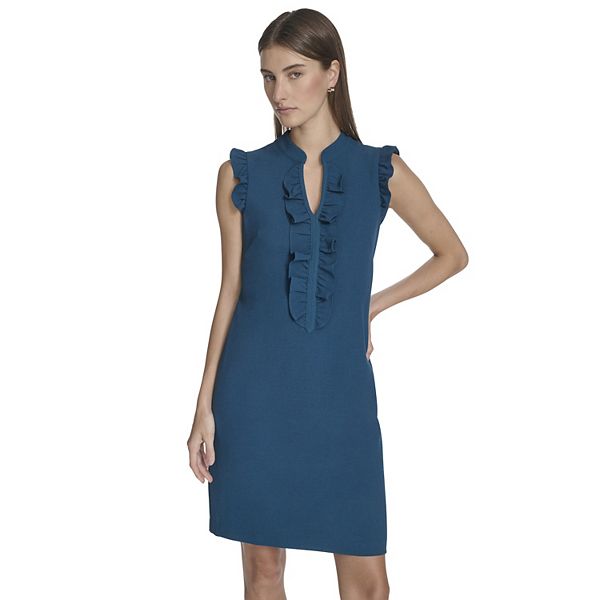 Женское платье-трапеция с рюшами на планке Andrew Marc
Женское платье-трапеция с рюшами на планке Andrew Marc