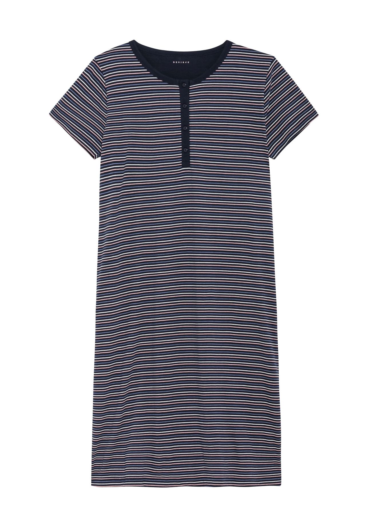 Женская ночная рубашка с короткими рукавами и вырезом Henley DESIRéE, цвет Navy Stripe
Женская ночная рубашка с короткими рукавами и вырезом Henley DESIRéE, цвет Navy Stripe