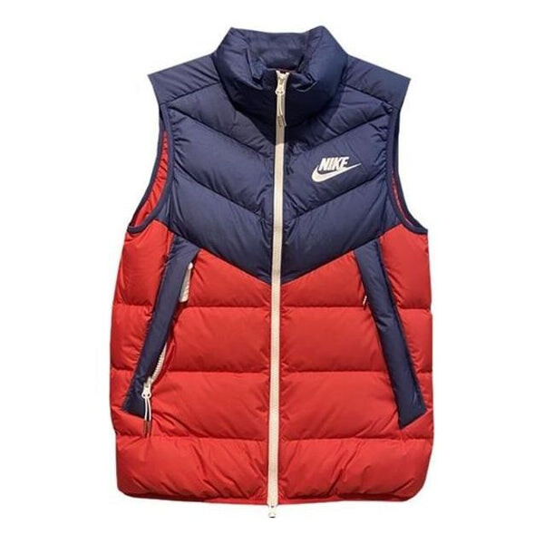 Жилет Nike Windproof Warm Stand Collar Down, красный/синий 
Жилет Nike Windproof Warm Stand Collar Down, красный/синий