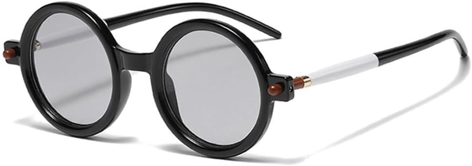 Популярные модные круглые солнцезащитные очки для женщин в стиле ретро с двухцветными прозрачными линзами, модные солнцезащитные очки для мужчин с защитой от УФ-излучения UV400 LXLHWN, Black Light Gray
Популярные модные круглые солнцезащитные очки для женщин в стиле ретро с двухцветными прозрачными линзами, модные солнцезащитные очки для мужчин с защитой от УФ-излучения UV400 LXLHWN, Black Light Gray