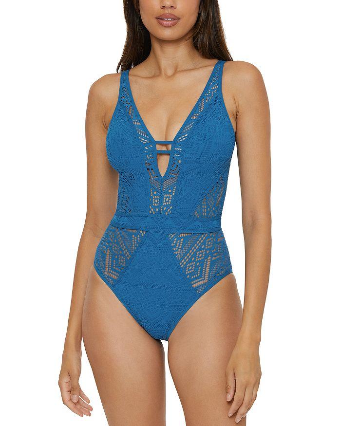 Слитный купальник Color Play Crochet с глубоким вырезом BECCA by Rebecca Virtue, синий
Слитный купальник Color Play Crochet с глубоким вырезом BECCA by Rebecca Virtue, синий