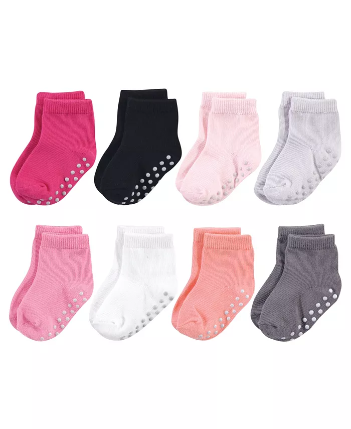 8 пар натуральных носков для девочек с противоскользящей подошвой Touched By Nature, розовый
8 пар натуральных носков для девочек с противоскользящей подошвой Touched By Nature, розовый