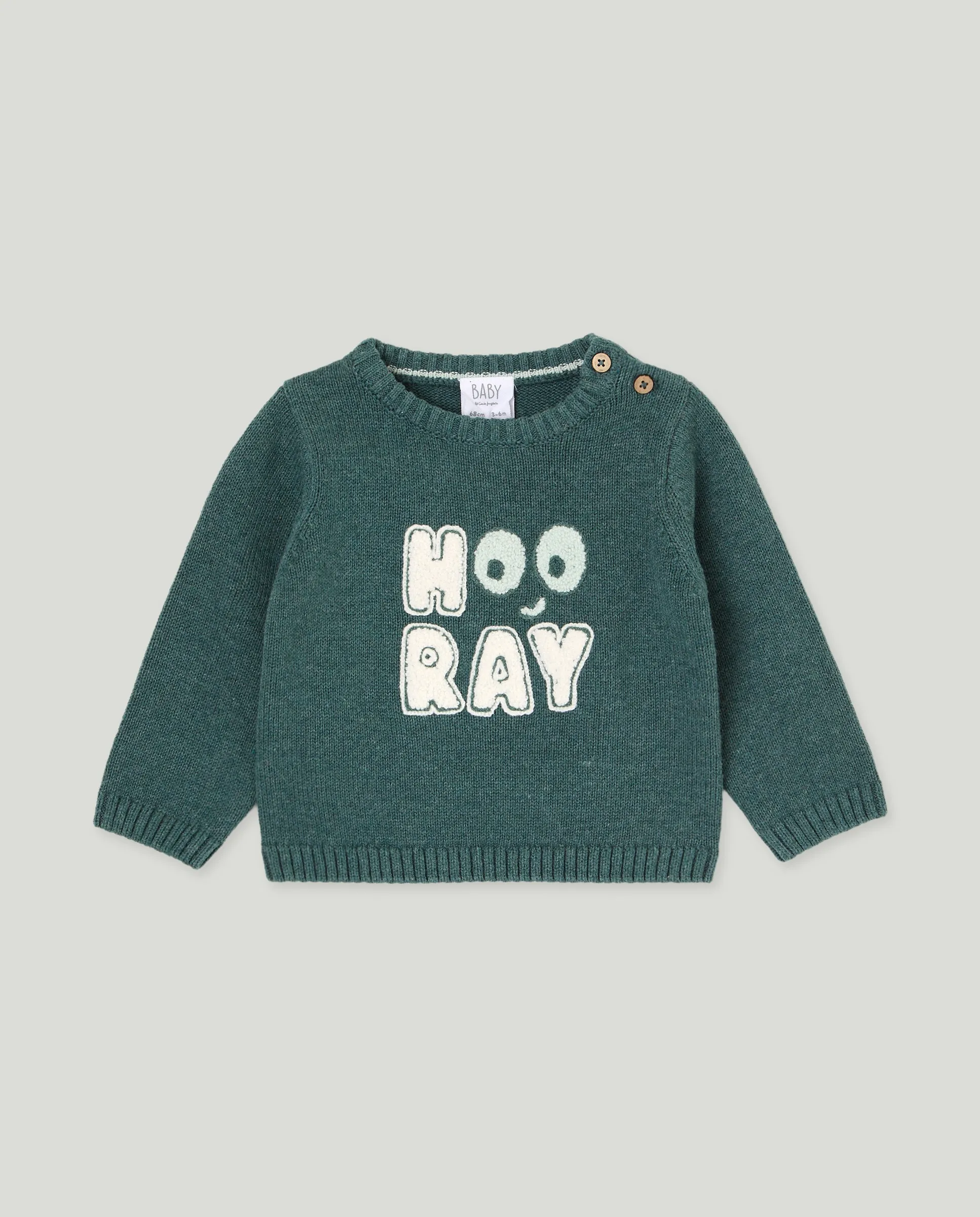 Детский свитер с круглым вырезом и надписью Corneli для мальчика Baby El Corte Inglés, зеленый
Детский свитер с круглым вырезом и надписью Corneli для мальчика Baby El Corte Inglés, зеленый